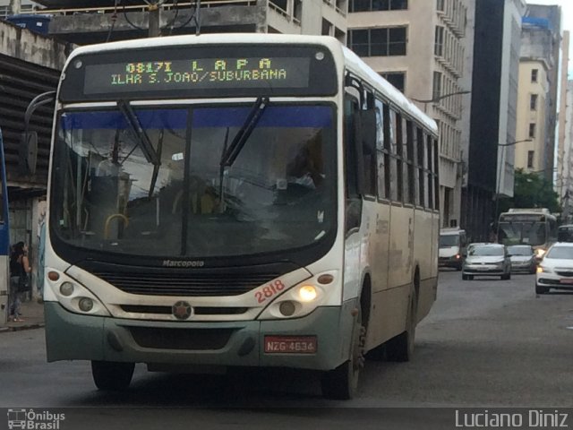 Expresso Metropolitano Transportes 2818 na cidade de Salvador, Bahia, Brasil, por Luciano Diniz. Número da foto: #3418018.