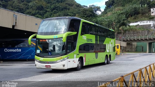 UTIL - União Transporte Interestadual de Luxo 17102 na cidade de Santos, São Paulo, Brasil, por Lucas Cirilo. Número da foto: #3419445.