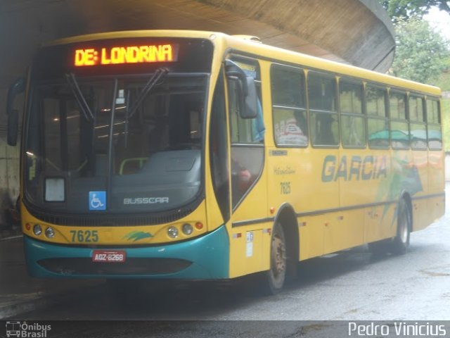 Viação Garcia 7625 na cidade de Londrina, Paraná, Brasil, por Pedro Vinicius. Número da foto: #3420437.