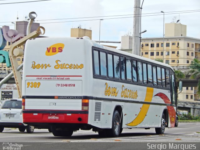 Viação Bom Sucesso 9309 na cidade de Aracaju, Sergipe, Brasil, por Sergio Marques . Número da foto: #3420726.