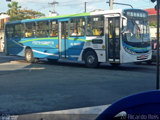 Viação Ponte Coberta RJ 190.090 na cidade de Rio de Janeiro, Rio de Janeiro, Brasil, por Zé Ricardo Reis. Número da foto: #3420042.