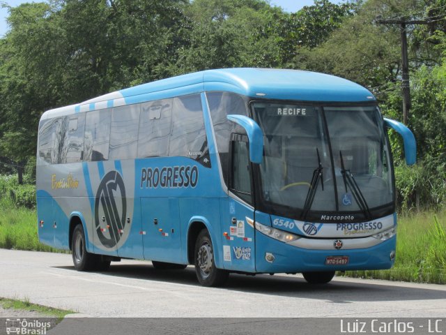 Auto Viação Progresso 6540 na cidade de Recife, Pernambuco, Brasil, por Luiz Carlos de Santana. Número da foto: #3420490.