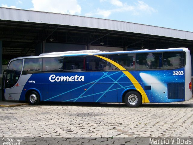 Viação Cometa 3203 na cidade de Itapetininga, São Paulo, Brasil, por Marcio V Boas. ID da foto: 3421028.