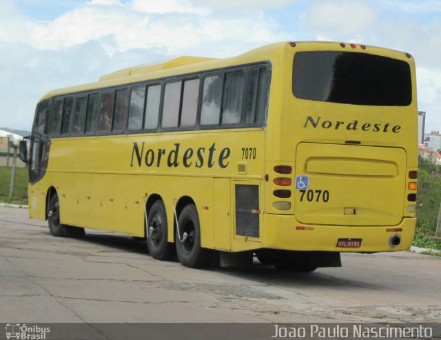 Viação Nordeste 7070 na cidade de Natal, Rio Grande do Norte, Brasil, por Joao Paulo Nascimento Silva. Número da foto: #3420144.