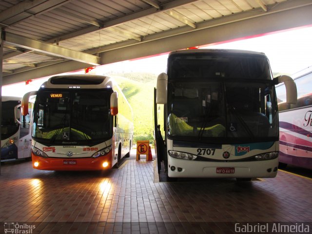 Auto Viação 1001 2707 na cidade de Queluz, São Paulo, Brasil, por Gabriel Almeida. Número da foto: #3469847.