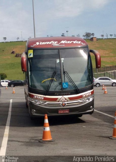 Santa Maria Fretamento e Turismo > Transportes Santa Maria(SP) 390 na cidade de Aparecida, São Paulo, Brasil, por Agnaldo Penides. Número da foto: #3471371.