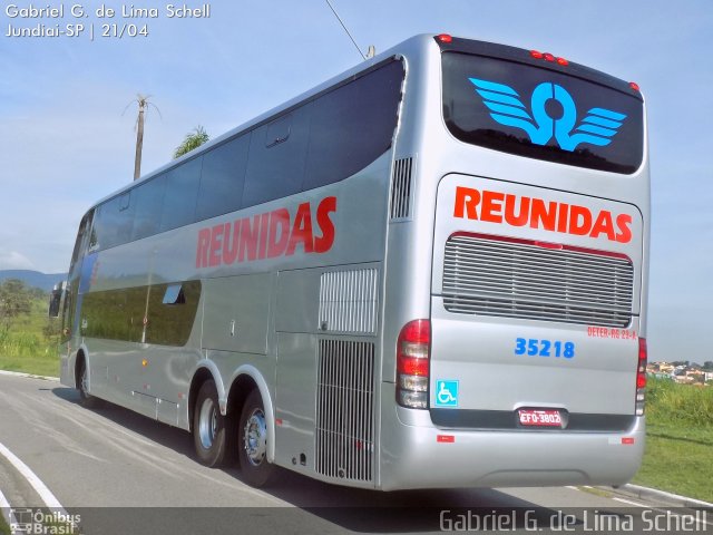 Reunidas Transportes Coletivos 35218 na cidade de Jundiaí, São Paulo, Brasil, por Gabriel Giacomin de Lima. Número da foto: #3490345.