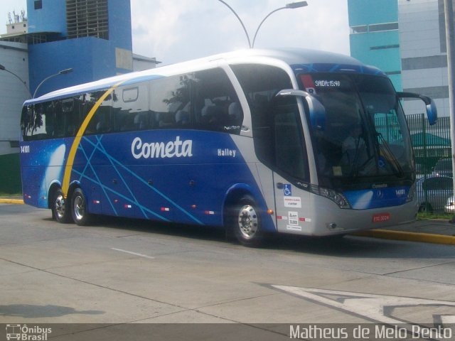 Viação Cometa 14101 na cidade de São Paulo, São Paulo, Brasil, por Matheus de Melo Bento. Número da foto: #3489717.