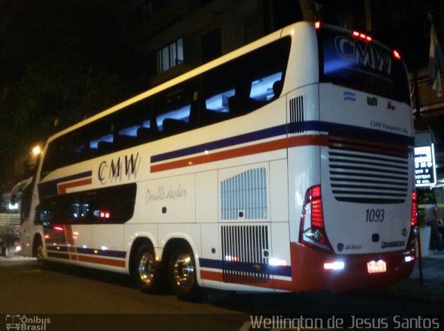 CMW Transportes 1093 na cidade de Rio de Janeiro, Rio de Janeiro, Brasil, por Wellington de Jesus Santos. ID da foto: 3489728.