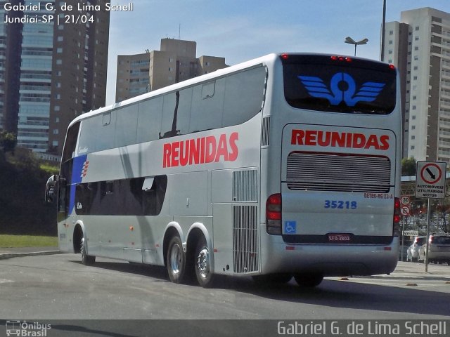 Reunidas Transportes Coletivos 35218 na cidade de Jundiaí, São Paulo, Brasil, por Gabriel Giacomin de Lima. Número da foto: #3490359.