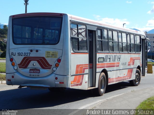 Viação Resendense RJ 192.027 na cidade de Resende, Rio de Janeiro, Brasil, por André Luiz Gomes de Souza. Número da foto: #3490613.
