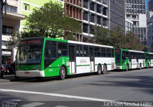 Viação Santa Brígida 1 1767 na cidade de São Paulo, São Paulo, Brasil, por Jackson Sousa Leite. ID da foto: 3488878.