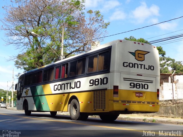 Empresa Gontijo de Transportes 9810 na cidade de Belo Horizonte, Minas Gerais, Brasil, por Júlio  Mandelli. ID da foto: 3489584.