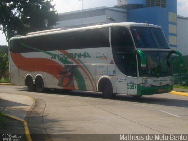 Empresa de Transportes Andorinha 5597 na cidade de São Paulo, São Paulo, Brasil, por Matheus de Melo Bento. Número da foto: #3489759.