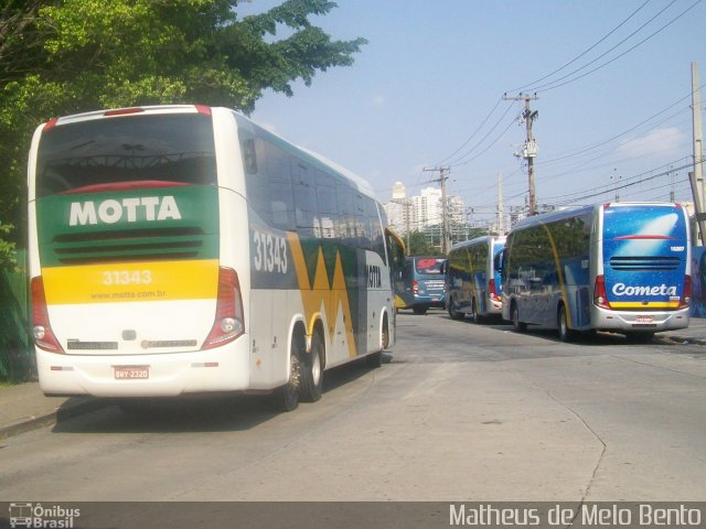 Viação Motta 31343 na cidade de São Paulo, São Paulo, Brasil, por Matheus de Melo Bento. ID da foto: 3489724.