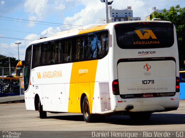 Viação Araguarina 10711 na cidade de Goiânia, Goiás, Brasil, por Daniel Henrique. Número da foto: #3488965.