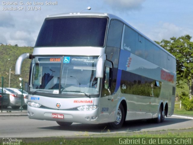 Reunidas Transportes Coletivos 35218 na cidade de Jundiaí, São Paulo, Brasil, por Gabriel Giacomin de Lima. Número da foto: #3490354.