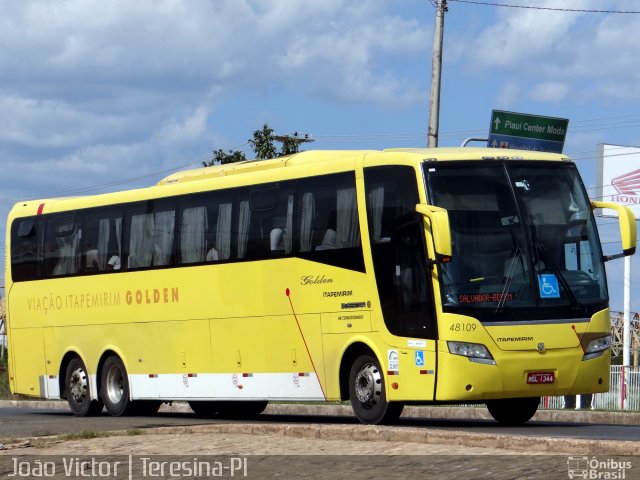 Viação Itapemirim 48109 na cidade de Teresina, Piauí, Brasil, por João Victor. ID da foto: 3492090.