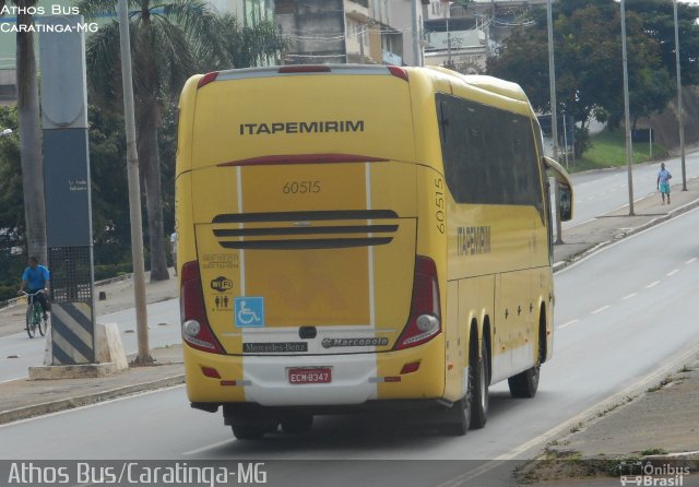 Viação Itapemirim 60515 na cidade de Caratinga, Minas Gerais, Brasil, por Athos Lauriano do Prado. ID da foto: 3492531.