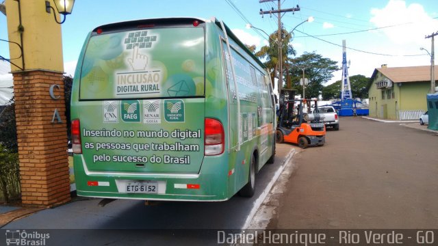 Ônibus Particulares 6152 na cidade de Rio Verde, Goiás, Brasil, por Daniel Henrique. ID da foto: 3492995.