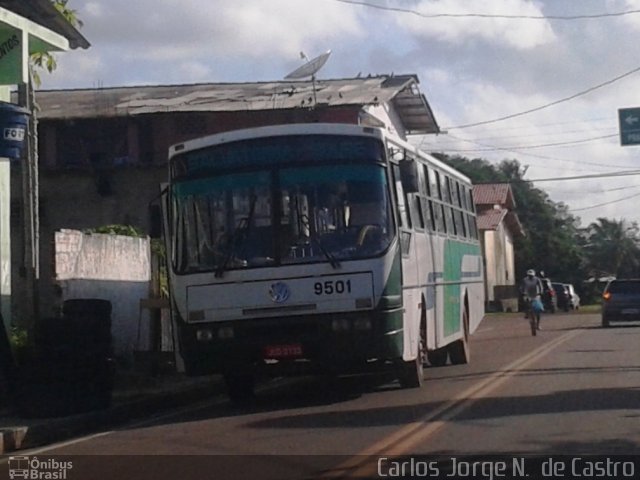 Ônibus Particulares 9501 na cidade de Salvaterra, Pará, Brasil, por Carlos Jorge N.  de Castro. Número da foto: #3491209.