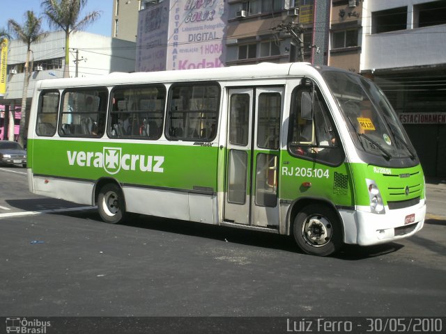 Viação Vera Cruz RJ 205.104 na cidade de Duque de Caxias, Rio de Janeiro, Brasil, por Luiz Ferro. ID da foto: 3494790.