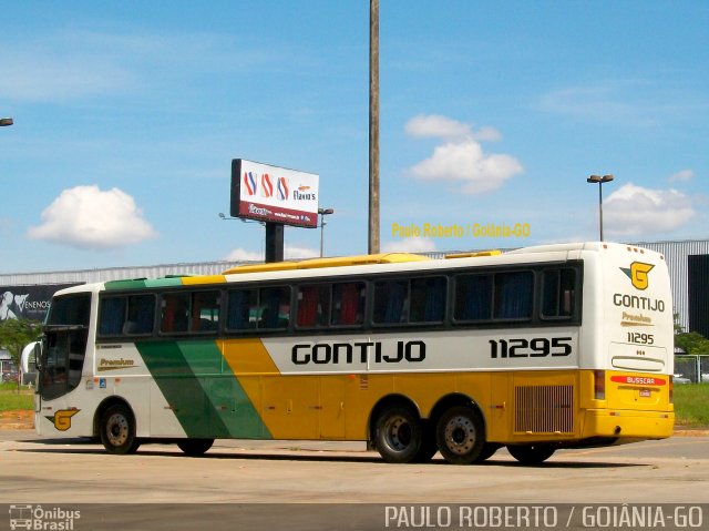 Empresa Gontijo de Transportes 11295 na cidade de Goiânia, Goiás, Brasil, por Paulo Roberto de Morais Amorim. ID da foto: 3494513.