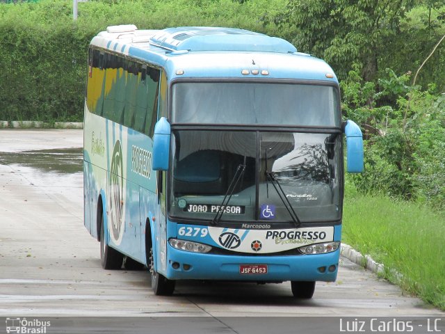 Auto Viação Progresso 6279 na cidade de Recife, Pernambuco, Brasil, por Luiz Carlos de Santana. Número da foto: #3494102.