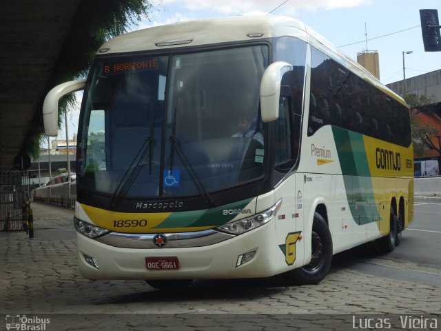 Empresa Gontijo de Transportes 18590 na cidade de Belo Horizonte, Minas Gerais, Brasil, por Lucas Vieira. Número da foto: #3494147.