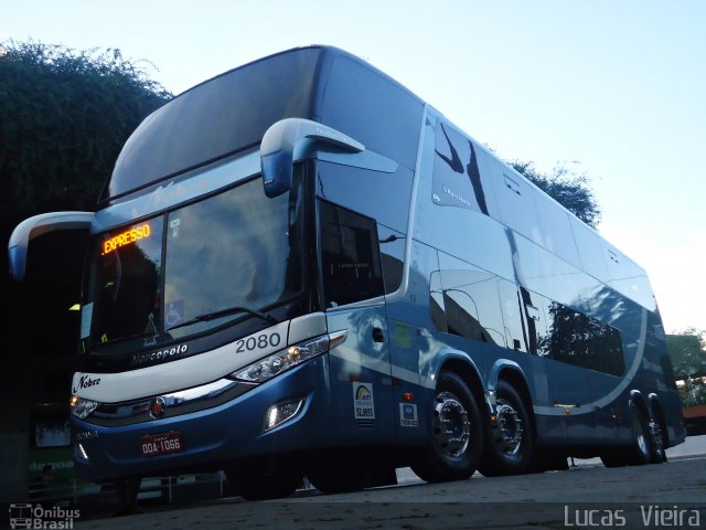 Nobre Transporte Turismo 2080 na cidade de Belo Horizonte, Minas Gerais, Brasil, por Lucas Vieira. ID da foto: 3496064.