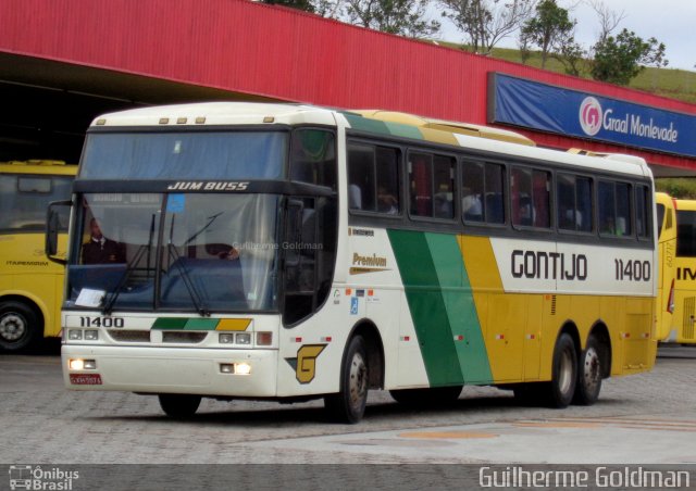 Empresa Gontijo de Transportes 11400 na cidade de João Monlevade, Minas Gerais, Brasil, por Guilherme Goldman. Número da foto: #3496971.