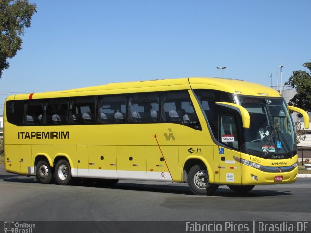 Viação Itapemirim 60587 na cidade de Brasília, Distrito Federal, Brasil, por Fabrício  Francisco Pires. ID da foto: 3496313.