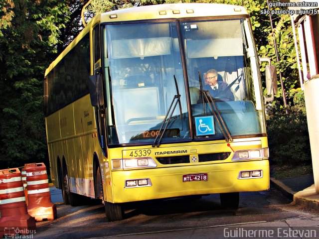 Viação Itapemirim 45339 na cidade de São Paulo, São Paulo, Brasil, por Guilherme Estevan. ID da foto: 3497067.