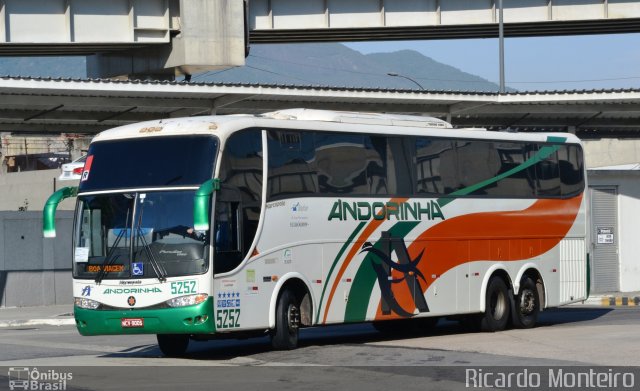 Empresa de Transportes Andorinha 5252 na cidade de Rio de Janeiro, Rio de Janeiro, Brasil, por Ricardo Silva Monteiro. Número da foto: #3496786.