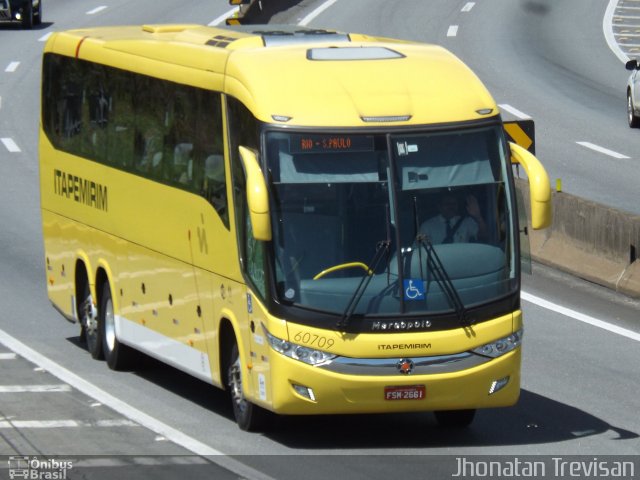 Viação Itapemirim 60709 na cidade de Lavrinhas, São Paulo, Brasil, por Jhonatan Diego da Silva Trevisan. ID da foto: 3497013.