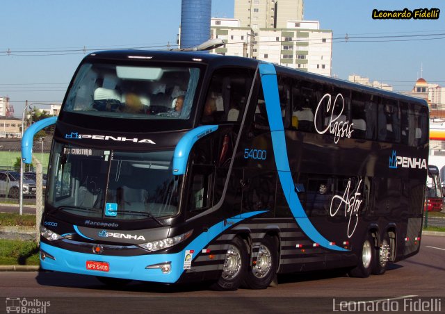 Empresa de Ônibus Nossa Senhora da Penha 54000 na cidade de Curitiba, Paraná, Brasil, por Leonardo Fidelli. Número da foto: #3499920.