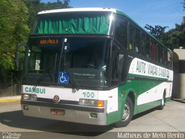 Auto Viação Cambuí 100 na cidade de São Paulo, São Paulo, Brasil, por Matheus de Melo Bento. Número da foto: #3499451.