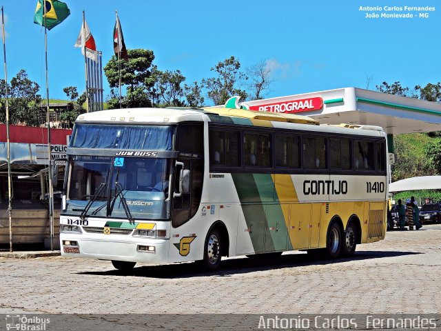 Empresa Gontijo de Transportes 11410 na cidade de João Monlevade, Minas Gerais, Brasil, por Antonio Carlos Fernandes. ID da foto: 3499524.