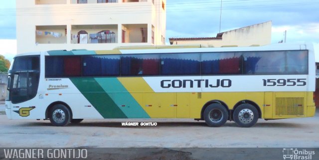 Empresa Gontijo de Transportes 15955 na cidade de Várzea da Palma, Minas Gerais, Brasil, por Wagner Gontijo Várzea da Palma-mg. ID da foto: 3497940.