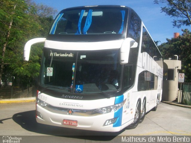Auto Viação Catarinense 3530 na cidade de São Paulo, São Paulo, Brasil, por Matheus de Melo Bento. Número da foto: #3499404.