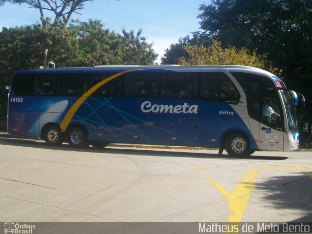Viação Cometa 14102 na cidade de São Paulo, São Paulo, Brasil, por Matheus de Melo Bento. Número da foto: #3500256.