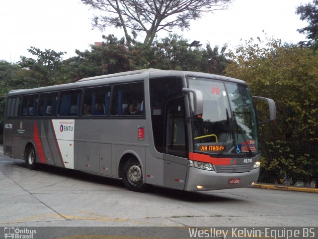 Empresa de Ônibus Pássaro Marron 45.751 na cidade de São Paulo, São Paulo, Brasil, por Weslley Kelvin Batista. ID da foto: 3500691.