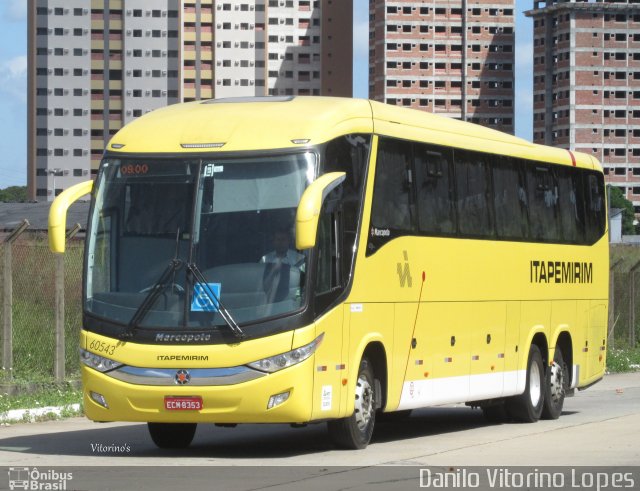 Viação Itapemirim 60543 na cidade de Natal, Rio Grande do Norte, Brasil, por Danilo Vitorino Lopes. Número da foto: #3501649.