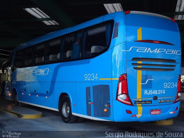 Viação Sampaio 9234 na cidade de Resende, Rio de Janeiro, Brasil, por Sergio Rodrigues de Souza. Número da foto: #3500893.