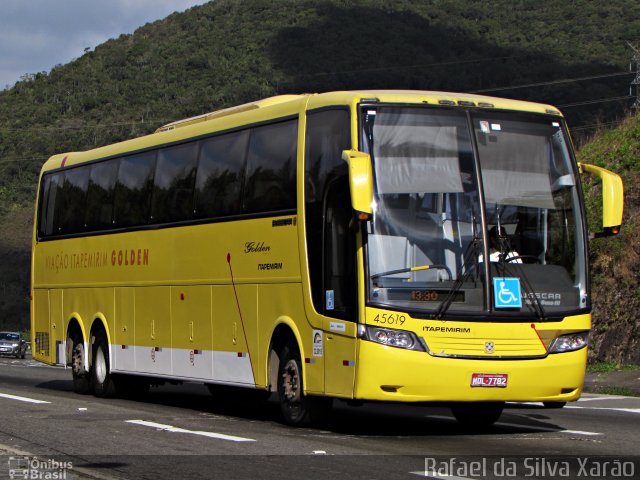 Viação Itapemirim 45619 na cidade de Petrópolis, Rio de Janeiro, Brasil, por Rafael da Silva Xarão. Número da foto: #3502177.