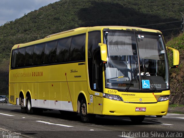 Viação Itapemirim 45619 na cidade de Petrópolis, Rio de Janeiro, Brasil, por Rafael da Silva Xarão. ID da foto: 3502177.