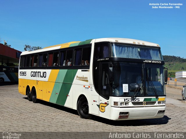 Empresa Gontijo de Transportes 15365 na cidade de João Monlevade, Minas Gerais, Brasil, por Antonio Carlos Fernandes. ID da foto: 3500945.