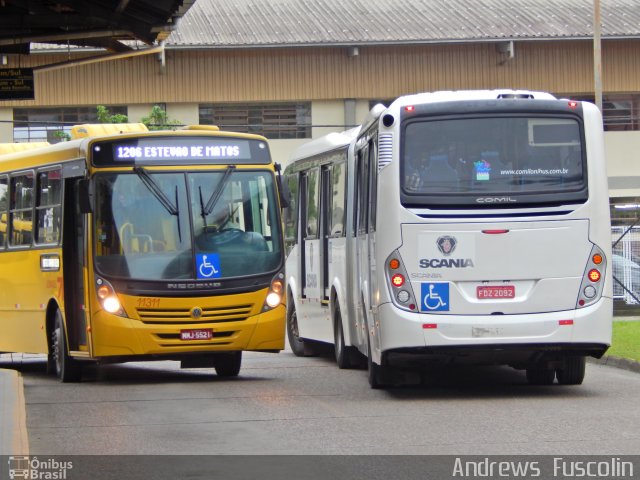 Gidion Transporte e Turismo TESTE (Scania K310) na cidade de Joinville, Santa Catarina, Brasil, por Andrews  Fuscolin. ID da foto: 3501587.