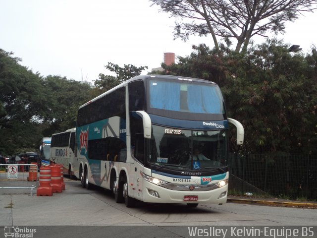 Auto Viação 1001 RJ 108.834 na cidade de São Paulo, São Paulo, Brasil, por Weslley Kelvin Batista. Número da foto: #3500694.