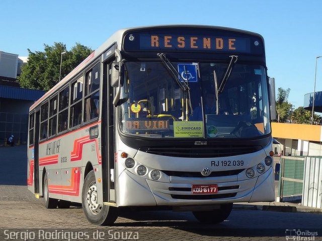Viação Resendense RJ 192.039 na cidade de Resende, Rio de Janeiro, Brasil, por Sergio Rodrigues de Souza. Número da foto: #3500863.